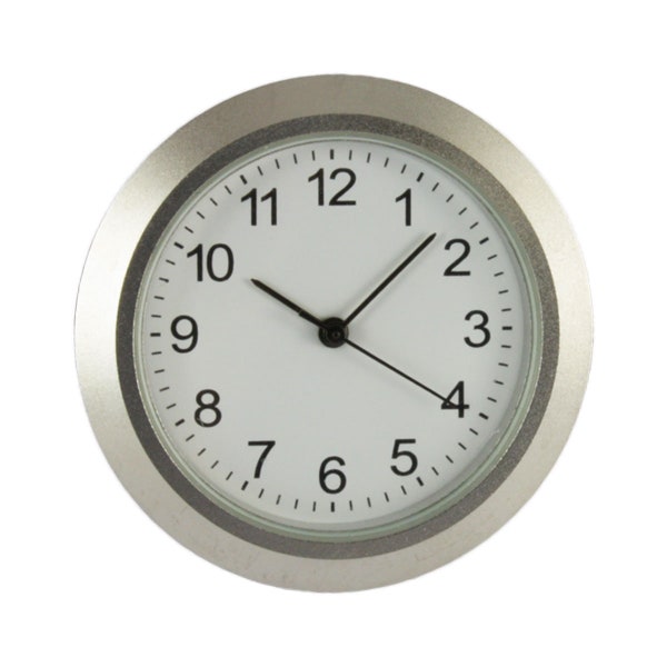 Einsteck-Uhrwerk aus Metall Ø 36,5 mm Quarz-Uhr Uhrwerk Einbauuhr Modellbau-Uhr