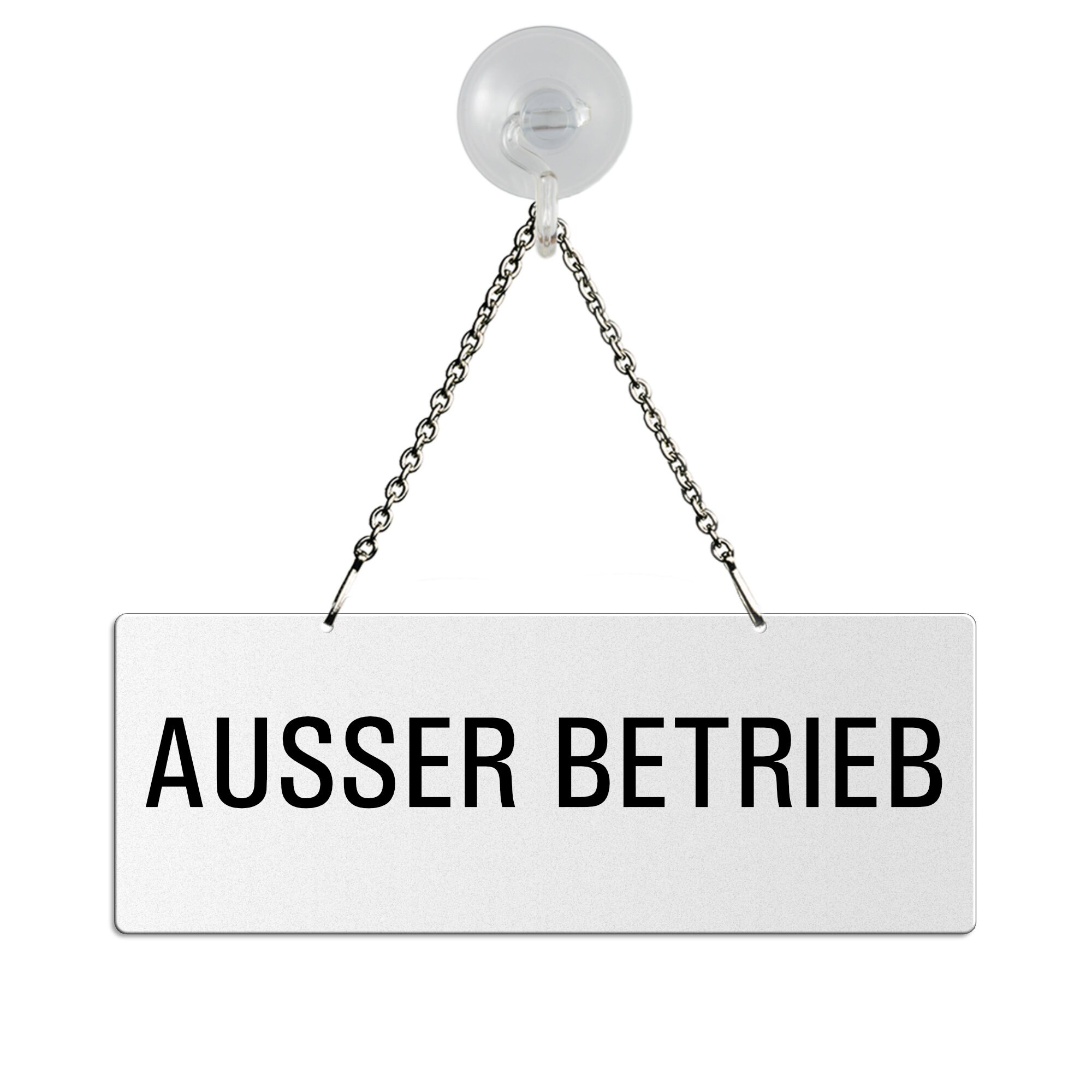 Shield Out of Service Hanging Sign Chain Shield Melamine Etsy