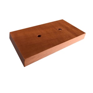 Solid pear wood base/board, clear lacquered