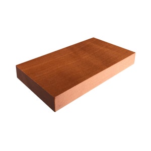 Solid pear wood base/board, clear lacquered