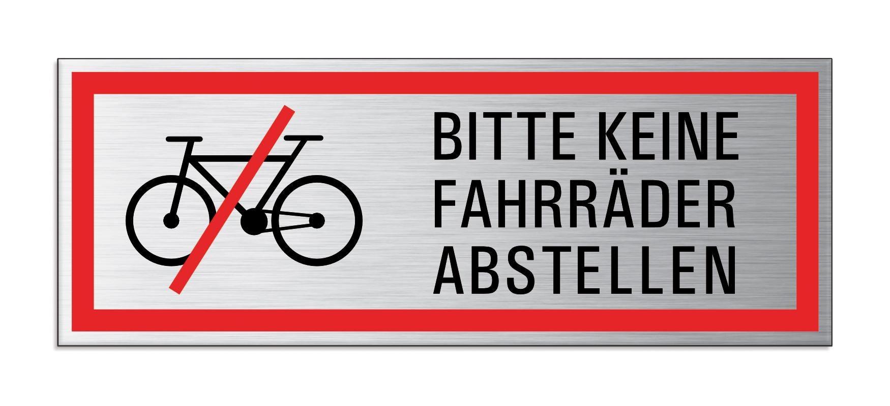 Cartello 'Vietato Appoggiare O Parcheggiare Bici/Moto' – Alluminio 30x20 Cm Con Fori – Uso Esterno