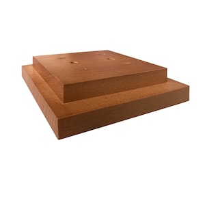 Red beech base, clear lacquered