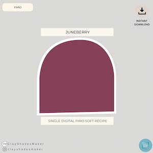 Recept på Juneberry FIMO-lera – Guide till färgblandning (digital nedladdning)