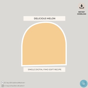 Delicious Melon FIMO Clay Recipe – Colour Mixing Guide (Digital Download)