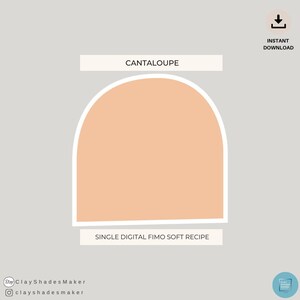 Può includere: Una ricetta digitale per una pasta Fimo color melone. La ricetta è per un solo colore ed è disponibile per il download immediato.