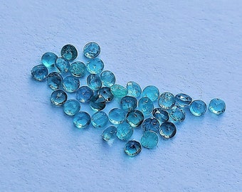 Original Brazilian Paraiba Tourmaline Melee / Calibrated Round 1.5 mm / Neon Blue / Batalha Mine, Brazil / for halo or custom design.