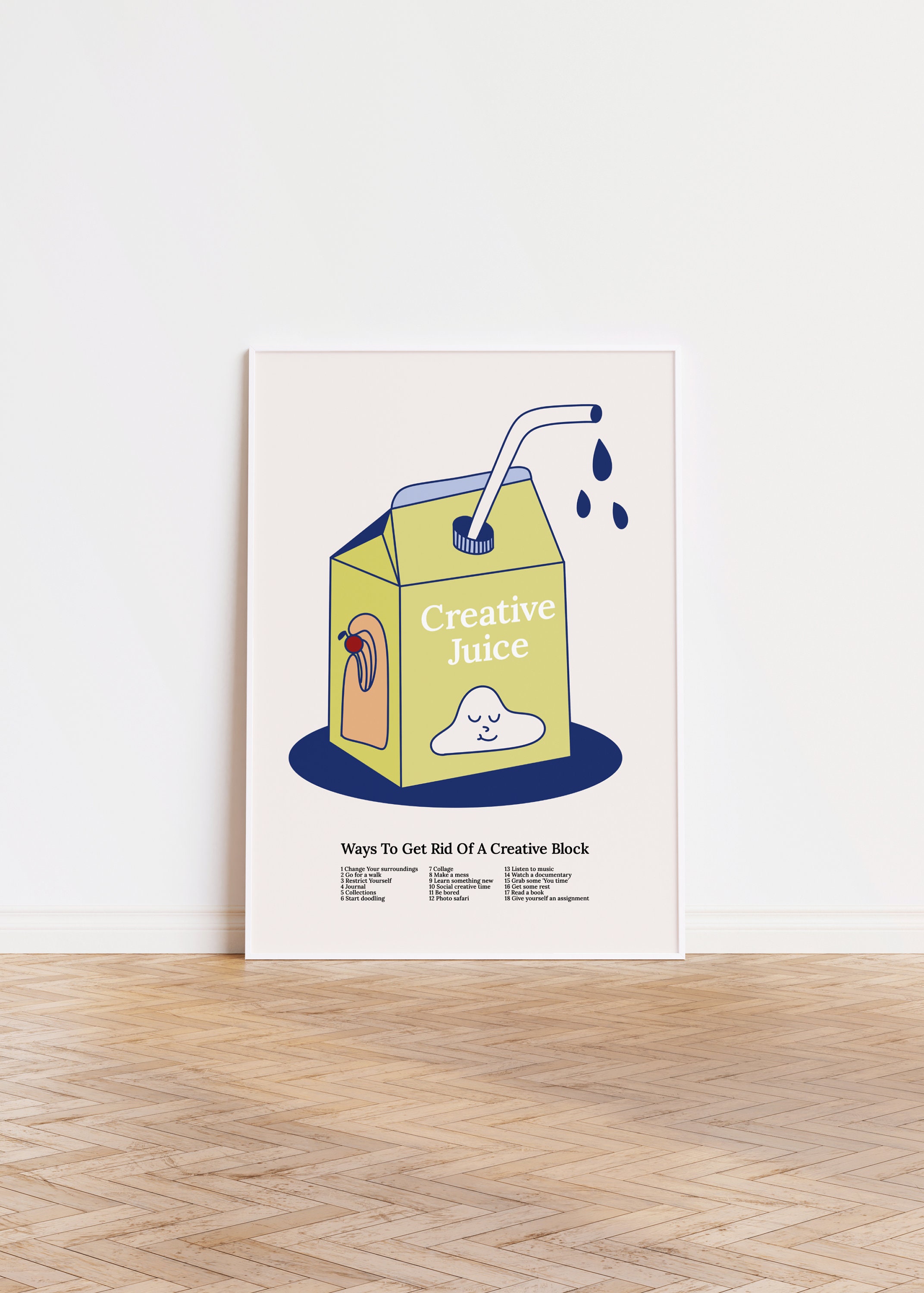 Creative Juice Print Digital Download Art Trendy Retro Etsy