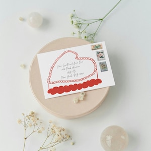 Sobres de invitación de boda con forma de pastel / Papelería digital para bodas / Diseño de sobre de boda con forma de pastel de amor / Ilustración dibujada a mano