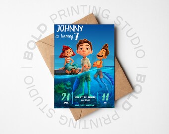 LUCA Birthday Invitations, Luca Birthday, Kids Printable Party Invitations, Digital Party Invitations
