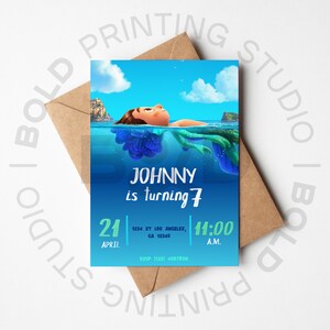 LUCA and friends Birthday Invitations, Luca Birthday, Kids Printable Party Invitations, Digital Party Invitations