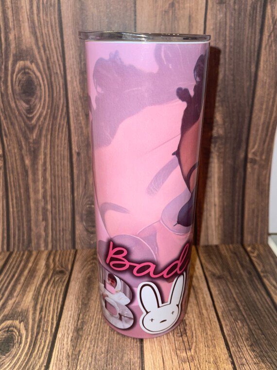 Home & Living skinny tumbler 20 oz Bad Bunny Custom tumbler 20 oz
