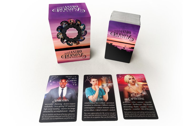 Now Shipping NEW iN2IT Astro Persona Oracle Deck w/Keywords 132 Oracle Cards. Astrology-Based Personality Trait Oracle Deck. image 3