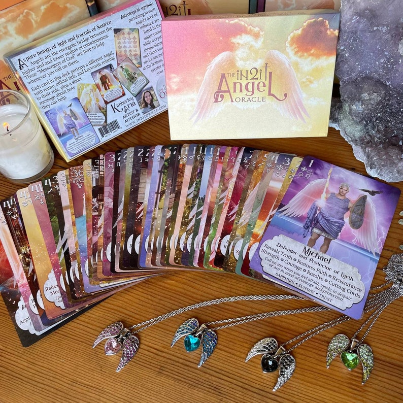 In2it Angel Oracle Deck Bundle 47 Angel Cards Ebook Etsy
