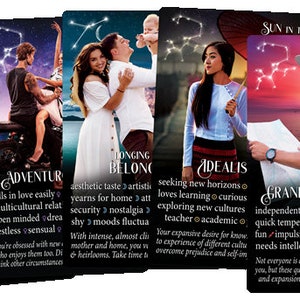 Now Shipping NEW iN2IT Astro Persona Oracle Deck w/Keywords 132 Oracle Cards. Astrology-Based Personality Trait Oracle Deck. image 6