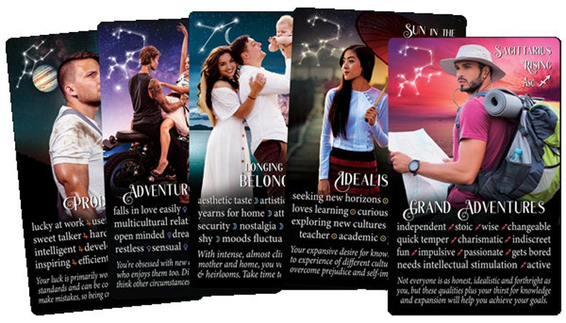 Now Shipping NEW iN2IT Astro Persona Oracle Deck w/Keywords 132 Oracle Cards. Astrology-Based Personality Trait Oracle Deck. image 6