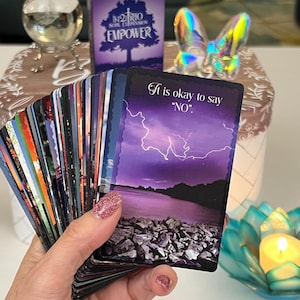 EMPOWER Oracle Deck | Uplifting Messages from Spirit & Higher Self | 52 Empowerment Cards | iN2IT Soul Expansion Trio Series | For Readings