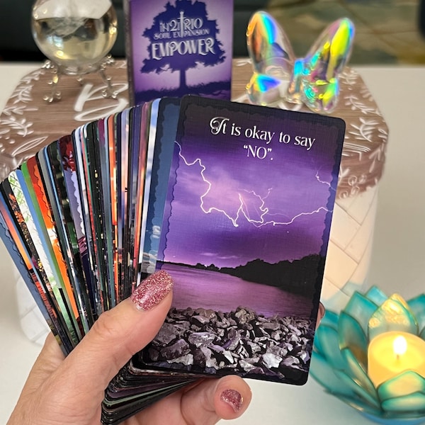 EMPOWER Oracle Deck – 52 Uplifting Affirmation Cards for Confidence, Healing, Self-Love, Inspirational Gift for Women & Spiritual Growth