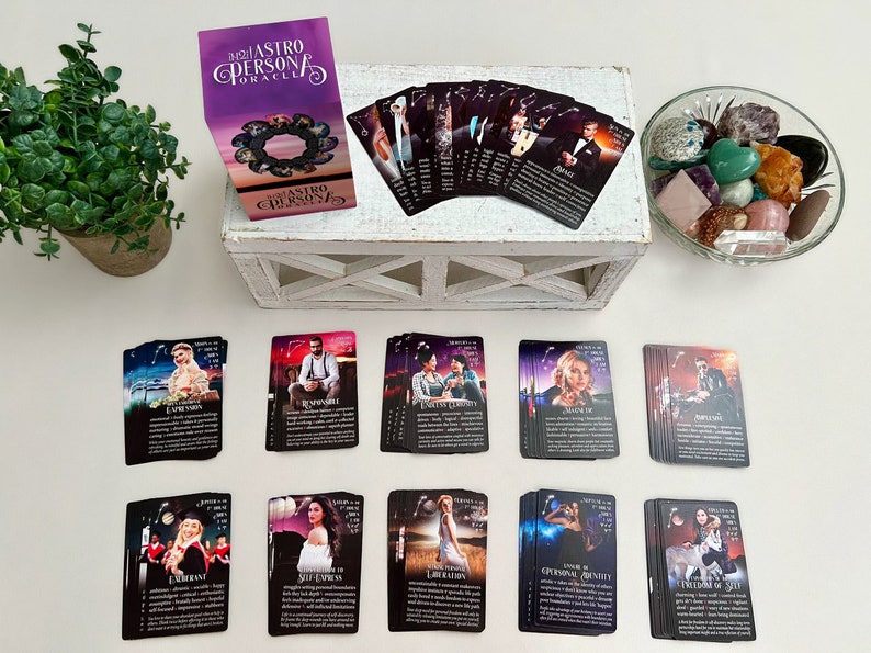 Now Shipping NEW iN2IT Astro Persona Oracle Deck w/Keywords 132 Oracle Cards. Astrology-Based Personality Trait Oracle Deck. image 7