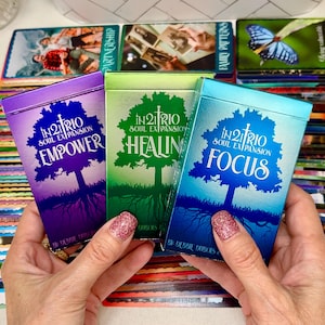 Soul Erweiterungs Orakel Deck Trio | Orakel Set für Fokus, Heilung & Wachstum | 156 Karten | 3 Orakel Decks, ideal als Geschenk