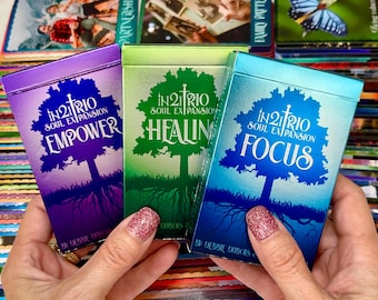 Soul Expansion Oracle Deck Trio – Focus, Healing & Empowerment Decks (156 Cards) for Self-Discovery, Clarity. Beautiful Spiritual Gift Set