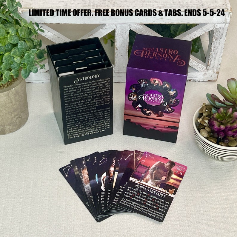 Now Shipping NEW iN2IT Astro Persona Oracle Deck w/Keywords 132 Oracle Cards. Astrology-Based Personality Trait Oracle Deck. image 2