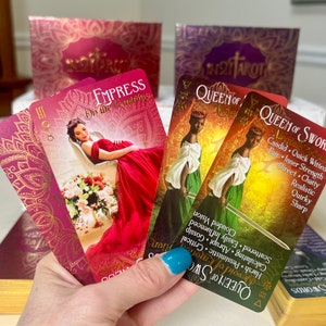 Apprendre le tarot avec 2 jeux | Cartes mémoire Tarot avec mots-clés + jeu de cartes intuitif | Cadeau d'apprentissage pour débutant | Signification verticale et inversée incluse