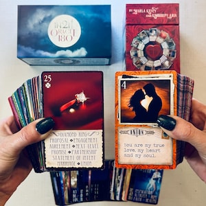 iN2IT Oracle + lot de decks Oracle Twin Flame | Près de 500 cartes d'amour, de clarté et de guidance divine | Mots-clés, messages, timing et plus