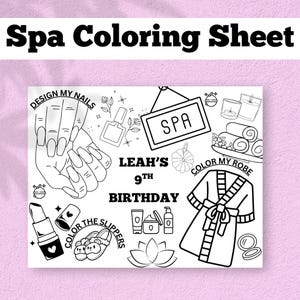 Imprimables À Colorier Pour Fête Au Spa, Napperons Pour Fête Au Spa, Activité De Spa À Imprimer, Fête Au Spa Pour Filles, Anniversaire Au Spa, Fête Pour Se faire plaisir, Feuilles D&#39;activités De Spa