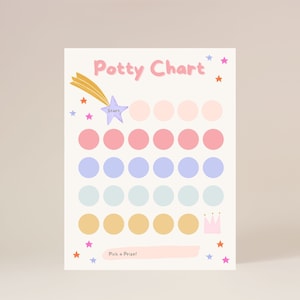 Potty Training Chart | Reward Chart | Potty Chart Printable | Instant Download