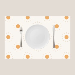 SUNSHINE - First trip around the sun party placemat | Instant download