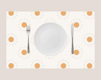 SUNSHINE - First trip around the sun party placemat | Instant download
