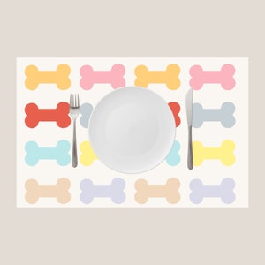 Dog Party Placemat | Bones Pawty Placemat | Dog Pawty Decor | Instant Download