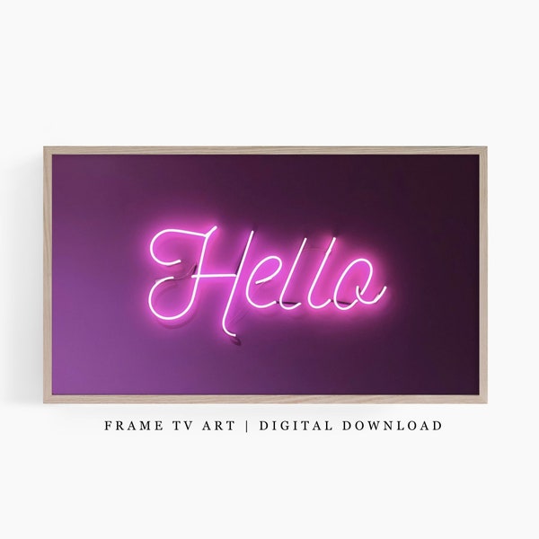 Hello Neon Sign | Frame TV Art