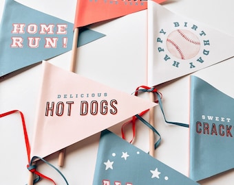 Rookie of the Year | Baseball Party Pennant Flags | Instant Download