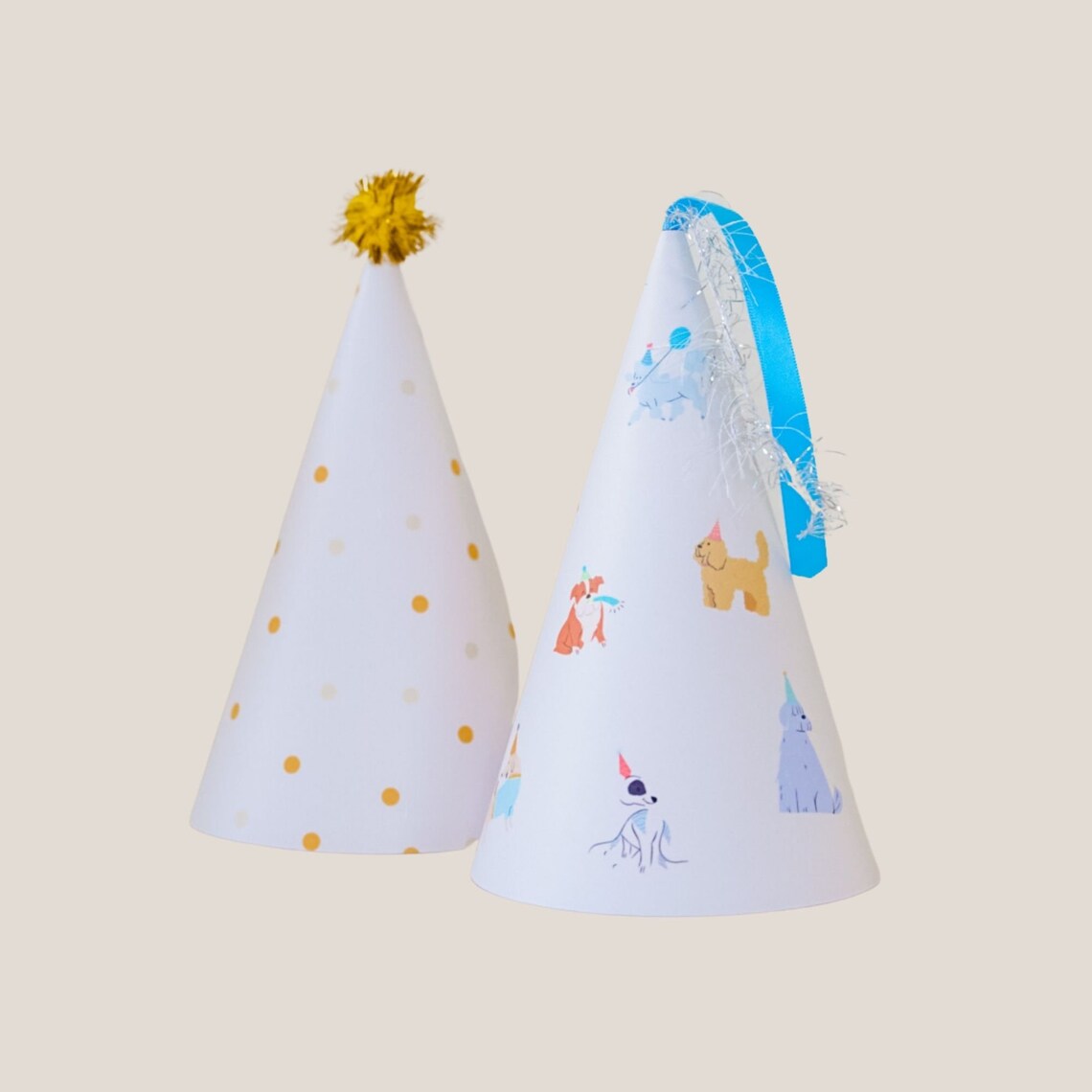 Dog Birthday Party Hats Dog Pawty Hat Printable Party Hat Instant ...