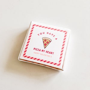 Pizza My Heart Pizza Valentine Box | Instant Download