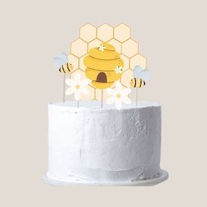 BIENEN TAG Kuchen Topper und Cupcake Topper | Sofortdownload | Zum Selbermachen