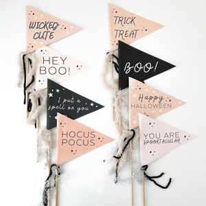 Halloween Pennant Flags | Instant Download | Printable DIY Decor