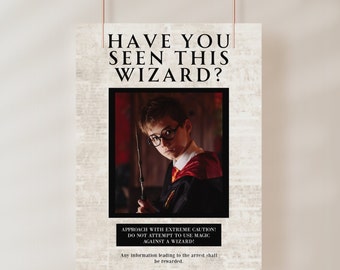 Have You Seen This Wizard? Printable Wanted Poster, 8 X 10 Letter Size ...