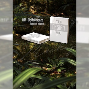 Notebook Mockup: Forest Scene Cover (Digital File)