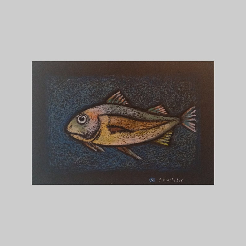 Vintage Fish Wall Art Coastal Home Decor Tropical Fish Art Etsy