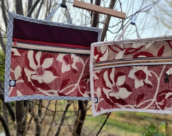 "Fin de siècle" project bag, vinyl project bag, 40 cm wide, made in Germany, unique item, size M, various designs