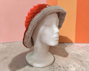 Boho Women's Sun Hat "Breslau" | Crocheted Summer Hat made from 100% Cotton | Unique Panalu Piece with Flexible Brim | Handmade | Sun Protection