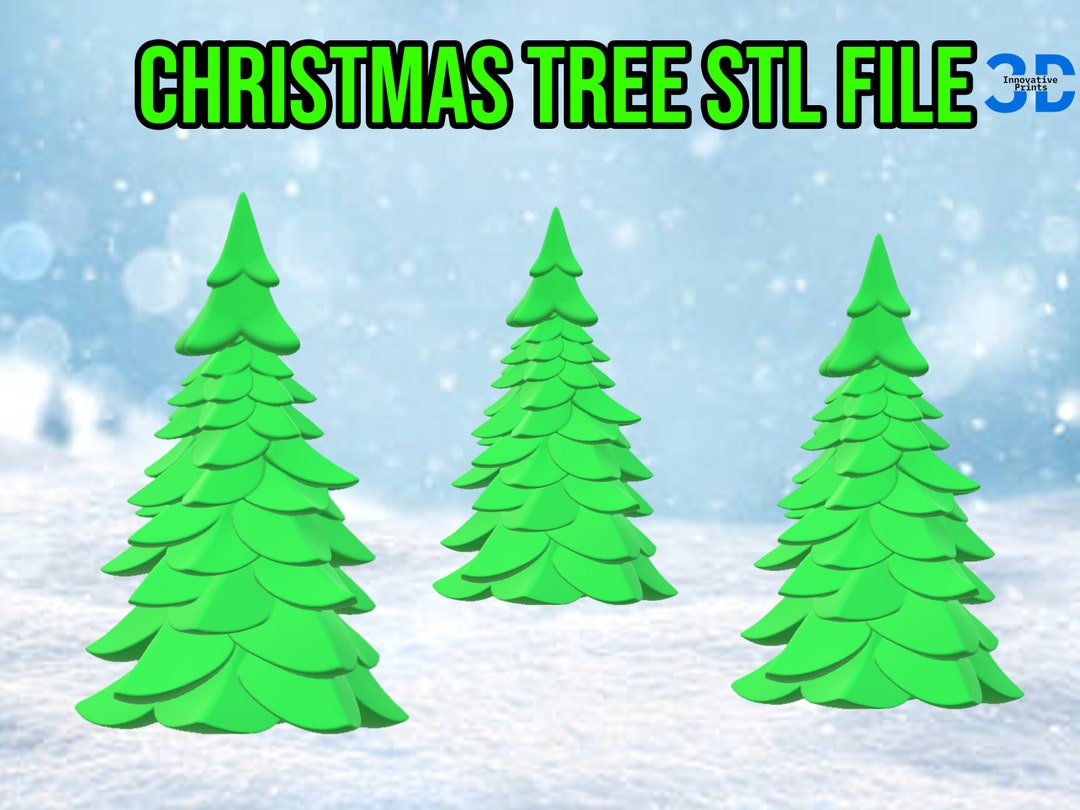 Christmas Tree STL File X Mas Tree Stl Christmas STL STL File Pine Tree