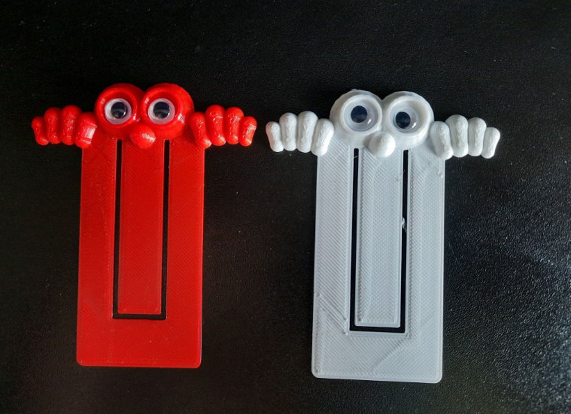 Googly Eyes Bookmark STL File Super Cute 3D Printing Etsy