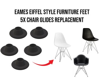 Eames Eiffel Style Furniture Feet 5x Chair Glides Replacement