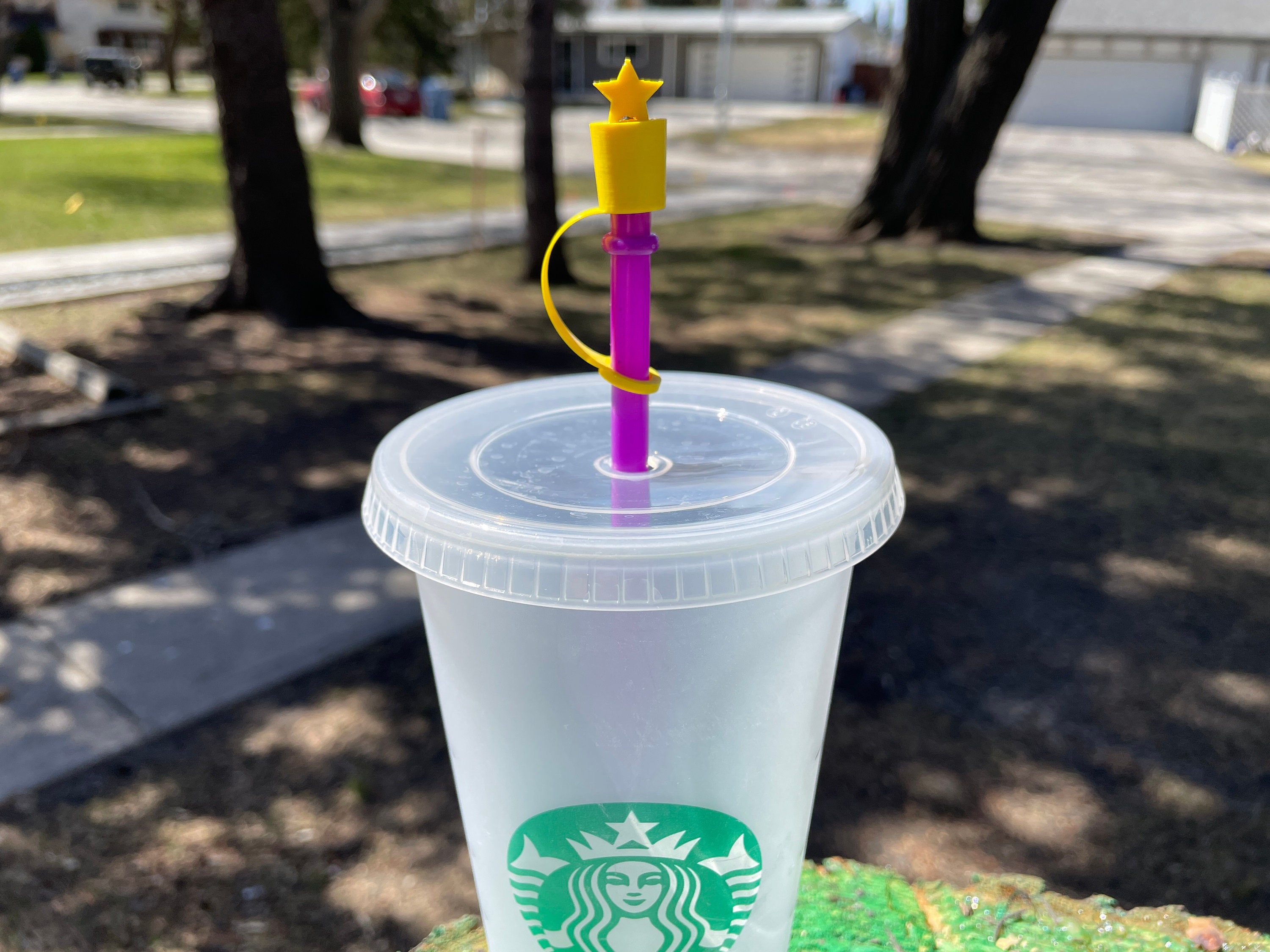 Starbucks Inspired Miniature Studded Tumbler Straw Cover 