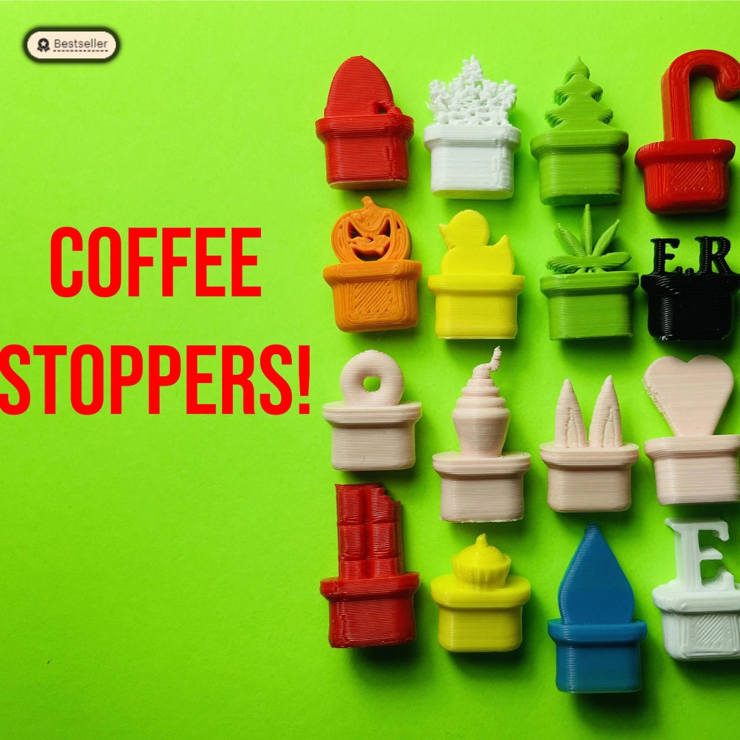 Starbucks Reusable Hot and Cold Cup Stoppers Seals Into Cup Lid Avoid  Spills Christmas Halloween and More 