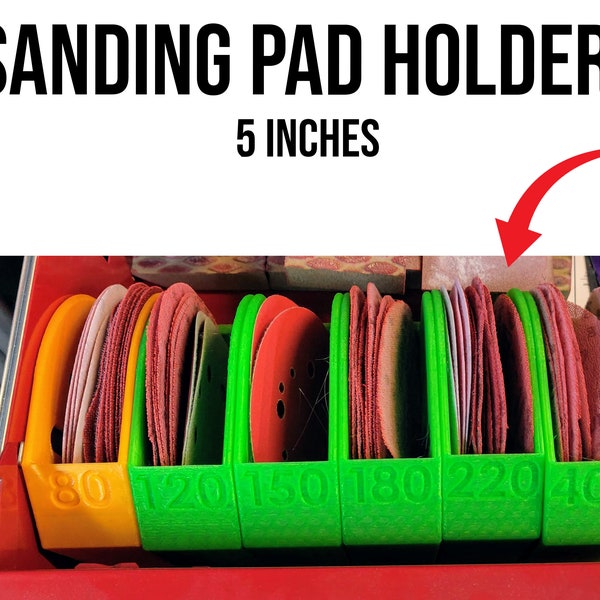 Sanding Pad Holder Storage Etsy