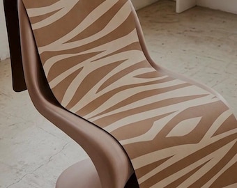 Zebra Print Gummi Yogamatte | Schwarz Weiß Animal Stripe rutschfest